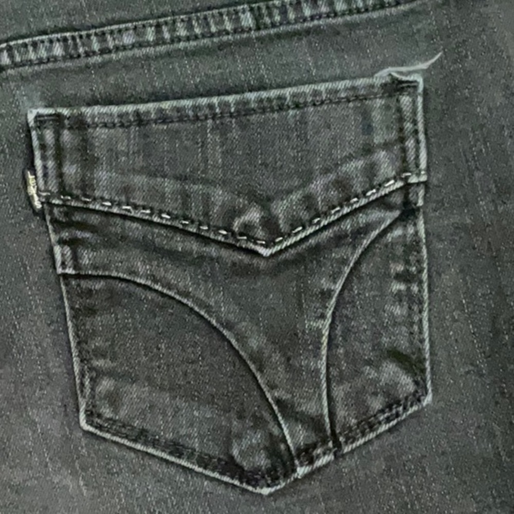 Levi’s 505 Straight Leg Jeans Black Denim Black Tab Women’s 8 Short - Picture 4 of 6